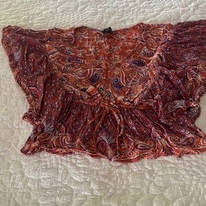 Paisley Print Women's Top